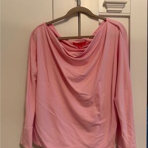 Lilly Pulitzer Pink Off-the-Shoulder Sweater